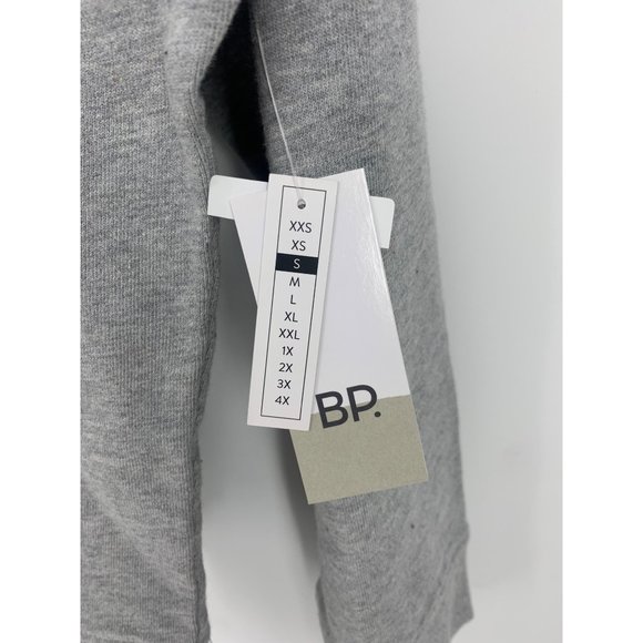 BP 'Love Begins Within' Gray Graphic Oversized Crewneck Sweatshirt NEW WITH TAGS - Picture 3 of 4